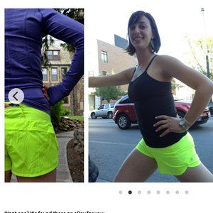 Lululemon Run Speed Short- Neon Yellow Size 6